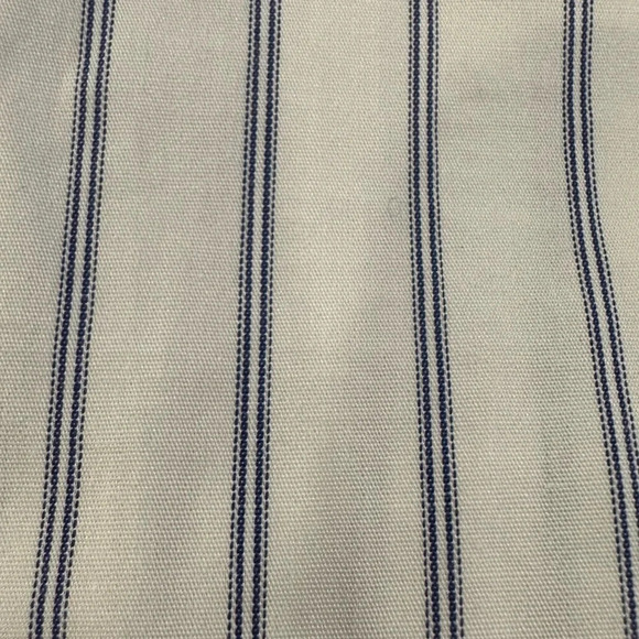 Zara Striped Button Front Dress Shirt Pin Striped Blue and White SZ S Collared - Picture 4 of 5